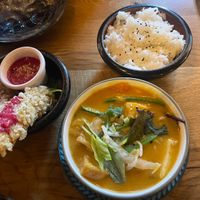 Curry and ricee  at TA Vegan House - Altona in Hamburg