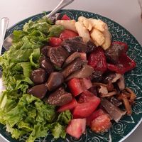 Ensalada templada de Boletus at Negresco in Bilbao