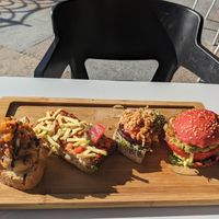 4 different pintxos at Negresco in Bilbao