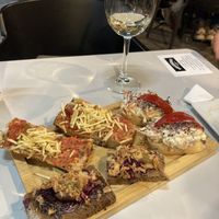 Menu 6 pintxos  at Negresco in Bilbao