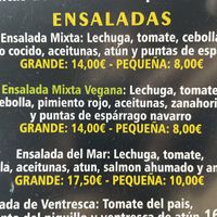 Ensalada  at Negresco in Bilbao