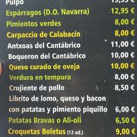 Raciones veganas en verde  at Negresco in Bilbao