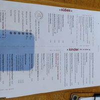 The menu at Die Bergstation in Freiburg
