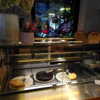 Lead glass and cakes at Die Bergstation in Freiburg