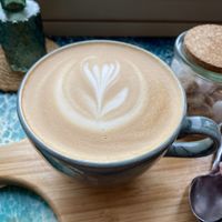 Oat Lattee  at Cafe Notos in Rhosneigr