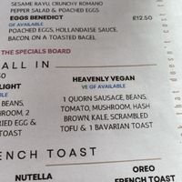 Menu March 2024  at Cafe Notos in Rhosneigr