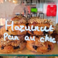 Hazelnut Pain Au Chocolat at Cafe Notos in Rhosneigr