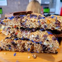 Fruit & Chocolate Flapjacks at Cafe Notos in Rhosneigr