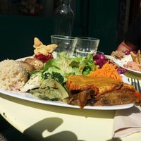 Aubergine Gratin lunch menu at Cafe Ginger in Paris