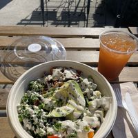 B.L.T.A salad with coconut bacon  at Lil' Vegerie in Redondo Beach