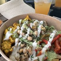 Shawarma bowl  at Lil' Vegerie in Redondo Beach