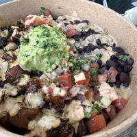 Mushroom asada burrito bowl  at Lil' Vegerie in Redondo Beach
