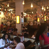 Festive insider at 5 Napkin Burger in New York City