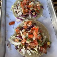 Vegan Fried Avocado Tacos  at Vatos Tacos + Tequila in Fort Collins
