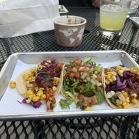 Jackfruit and pico tacos (the avocado cannot be made vegan)  at Vatos Tacos + Tequila at The Foundry in Loveland