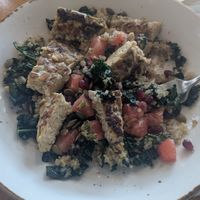 Quinoa bowl with tempeh at Keenan's at the Pier in Bellingham