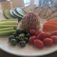 Hummus platter at Keenan's at the Pier in Bellingham