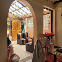 cosy interior at Llama Cafe in Cusco