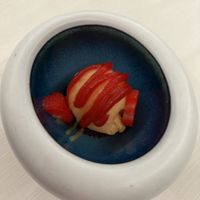 Tangerine sorbet plus at Ristorante Corallo in Vallecrosia