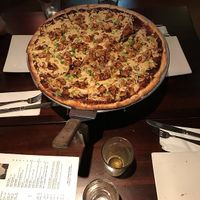 Vegan pizza and gluten-free beer at EVO Kitchen in West Hollywood