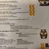 Veg part of menu, May 2022  at BAZA by Deer Bear in Torun