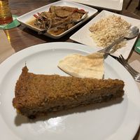 Kibbe vegetal y choplets   at Restaurante El Coto Libanes in Gran Canaria