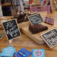 Options near closing time 6 pm - enough time to get one of the best cakes ever at The Queer Emporium in Cardiff
