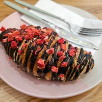 Strawberry Chocolate Croissant at The Queer Emporium in Cardiff