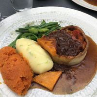 Chilli and onion pie   at Bull and Claw in Portaferry