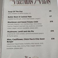 Menu April 2023 at Bull and Claw in Portaferry