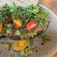 Mashed peas sandwich   at Pacific in Amsterdam