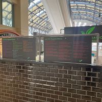 Full menu and storefront  at Just be Organic Smoothie Bar in Buford