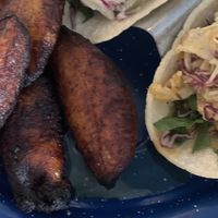 Fried plantains and vegan cauliflower taco   at The Rum House in New Orleans
