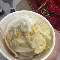 durian sundae with durian meat  at IKEA in Kowloon