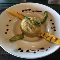 Grilled mango and quinoa salad  at Dr Frogs in Koh Samui