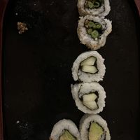 Green bean, cucumber, and avocado rolls  at Sushi Ten Bento in Puno
