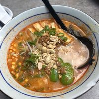 Vegan Tantan Men Ramen, 16€, corn instead of pak choi  at Takumi in The Hague