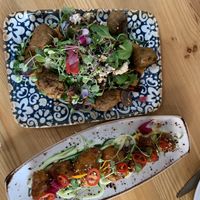 Babaganoush y Crunchy Wings  at Greta in Sant Cugat Del Valles
