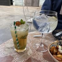 Alcohol free cocktails: gin and mojito  at Greta in Sant Cugat Del Valles