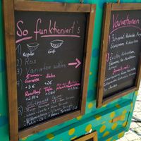 Menu / Instructions for ordering at Cat Kat Bus in Munich