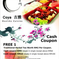 Promotion until 15/4/2012 at Coya Healthy Cuisine 古雅素食料理 in Penang