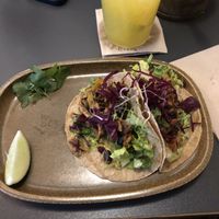 2/3 of vegan Chimichurri Tacos  at Enchilada in Dresden