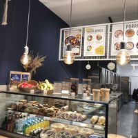 Chilled counter of goodies  at Haferkater - Hbf Mainz in Mainz