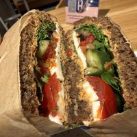 sandwich vegan  at Haferkater - Hbf Mainz in Mainz