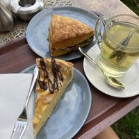 Apple cake and aubergine sandwich m  at Stemerowitz Back- und Süßwaren in Munich