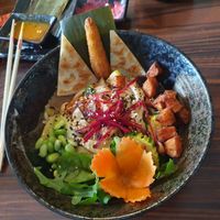 Main dish at Buddha Kitchen in Hamburg