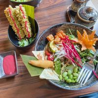 Nr. 8. Tofu mit Himbeer Sauce und Nr. 103 at Buddha Kitchen in Hamburg