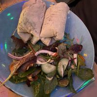 Tofu wrap  at Saramago Cafe Bar in Glasgow