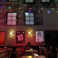 Such a chilled place to eat, read or talk  at Saramago Cafe Bar in Glasgow