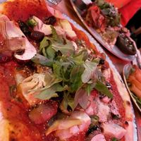 Pizza at Saramago Cafe Bar in Glasgow